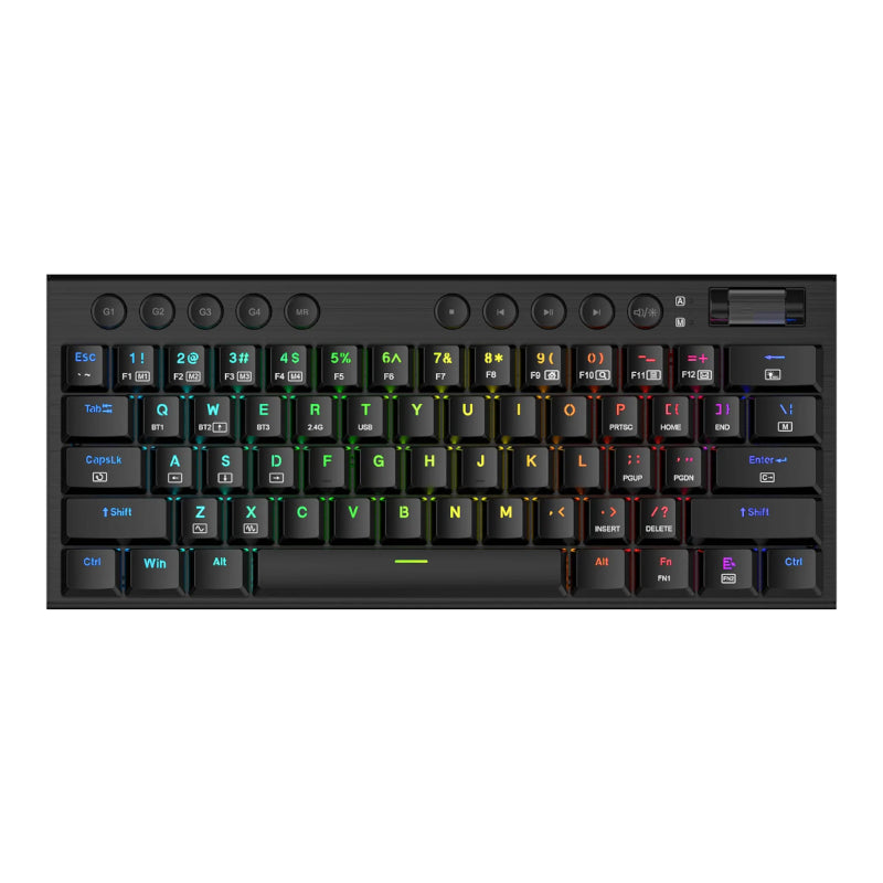 REDRAGON Horus Mini Pro 61Key Wireless Bluetooth Red Switch RGB Low Profile Gaming Mechanical Keyboard - Stellar Technologies
