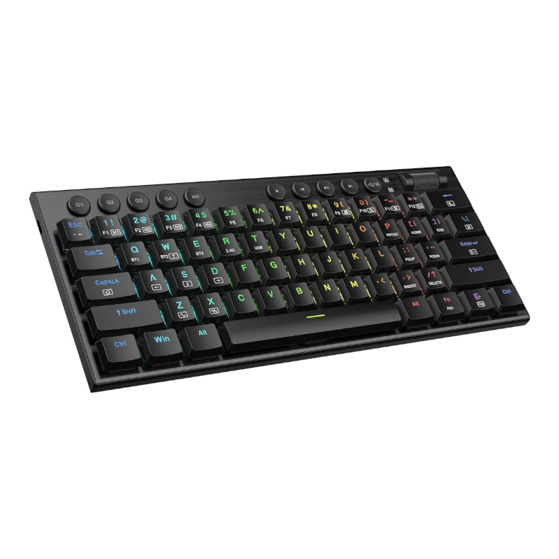 REDRAGON Horus Mini Pro 61Key Wireless Bluetooth Red Switch RGB Low Profile Gaming Mechanical Keyboard - Stellar Technologies