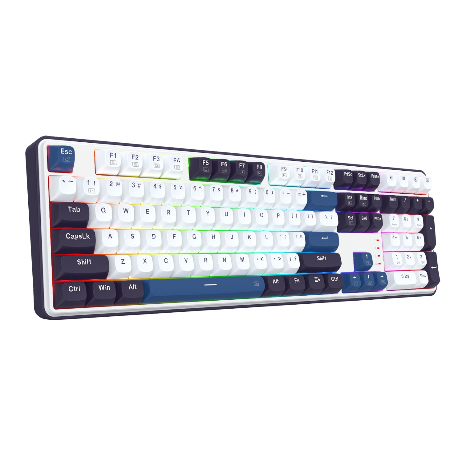 Redragon K689 WYVERN RGB Wired Mechanical Keyboard - White/Black - Stellar Technologies