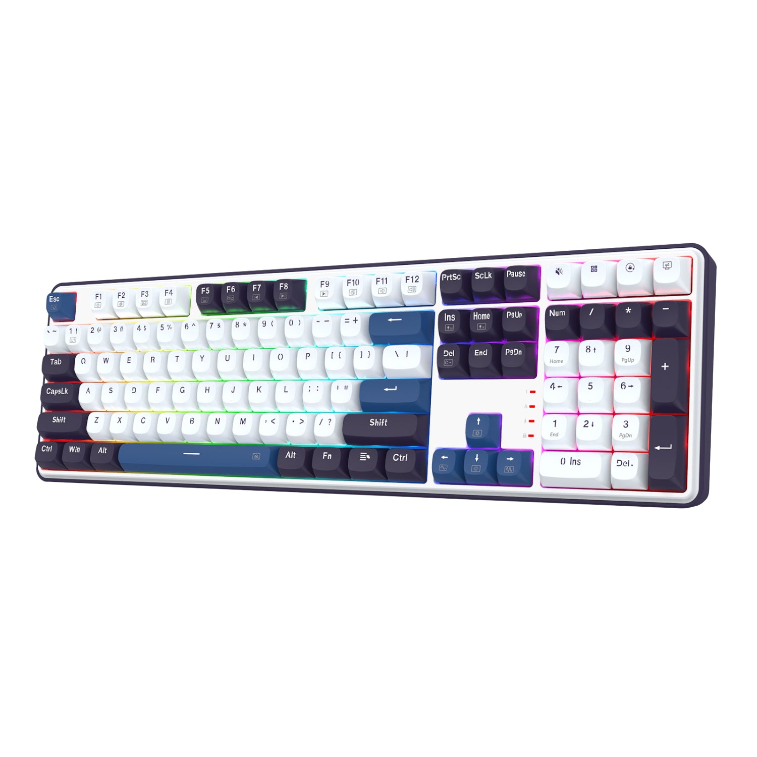 Redragon K689 WYVERN RGB Wired Mechanical Keyboard - White/Black - Stellar Technologies