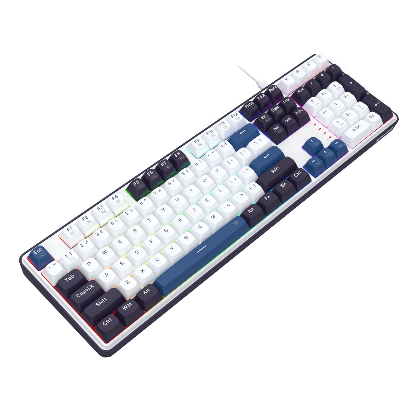 Redragon K689 WYVERN RGB Wired Mechanical Keyboard - White/Black - Stellar Technologies
