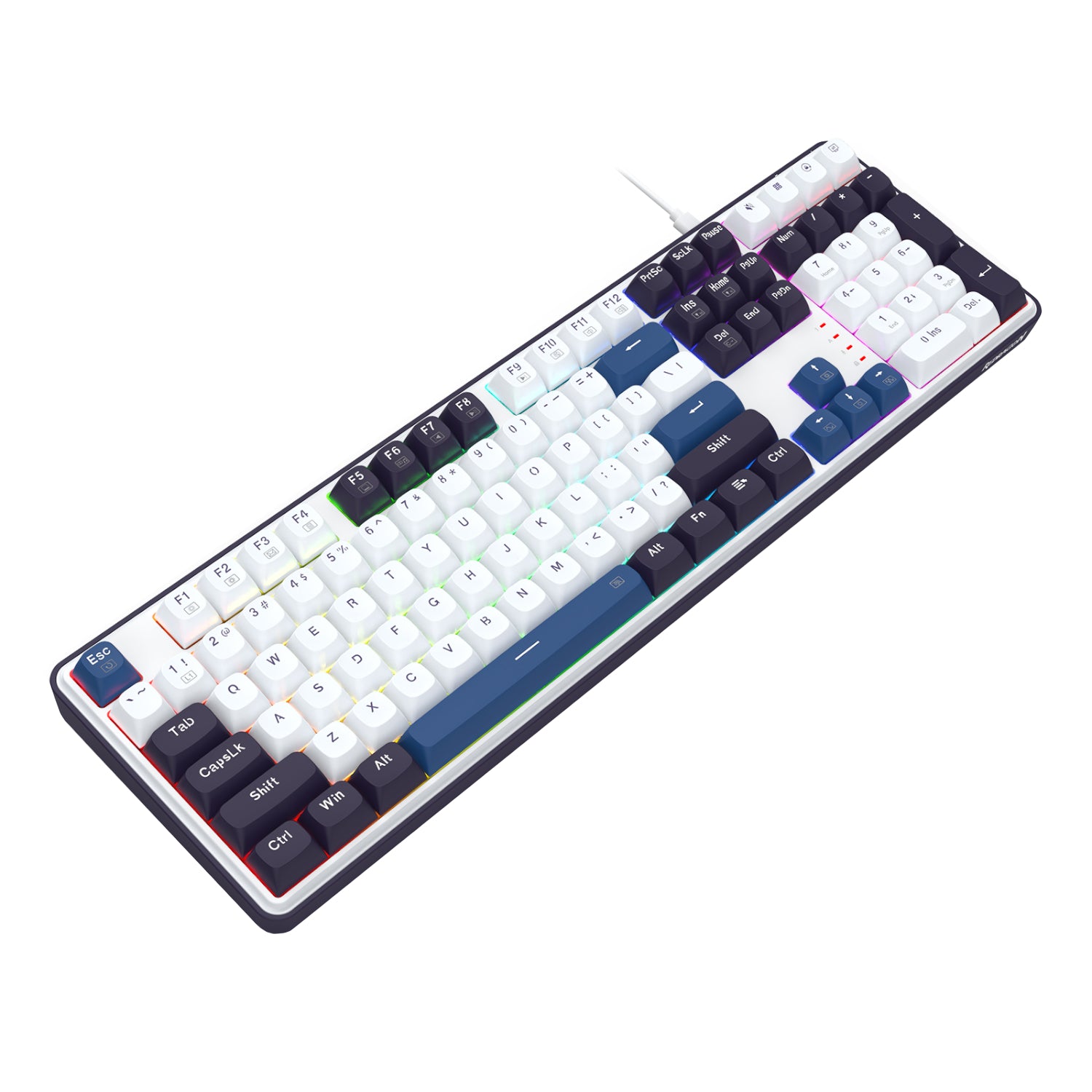 Redragon K689 WYVERN RGB Wired Mechanical Keyboard - White/Black - Stellar Technologies