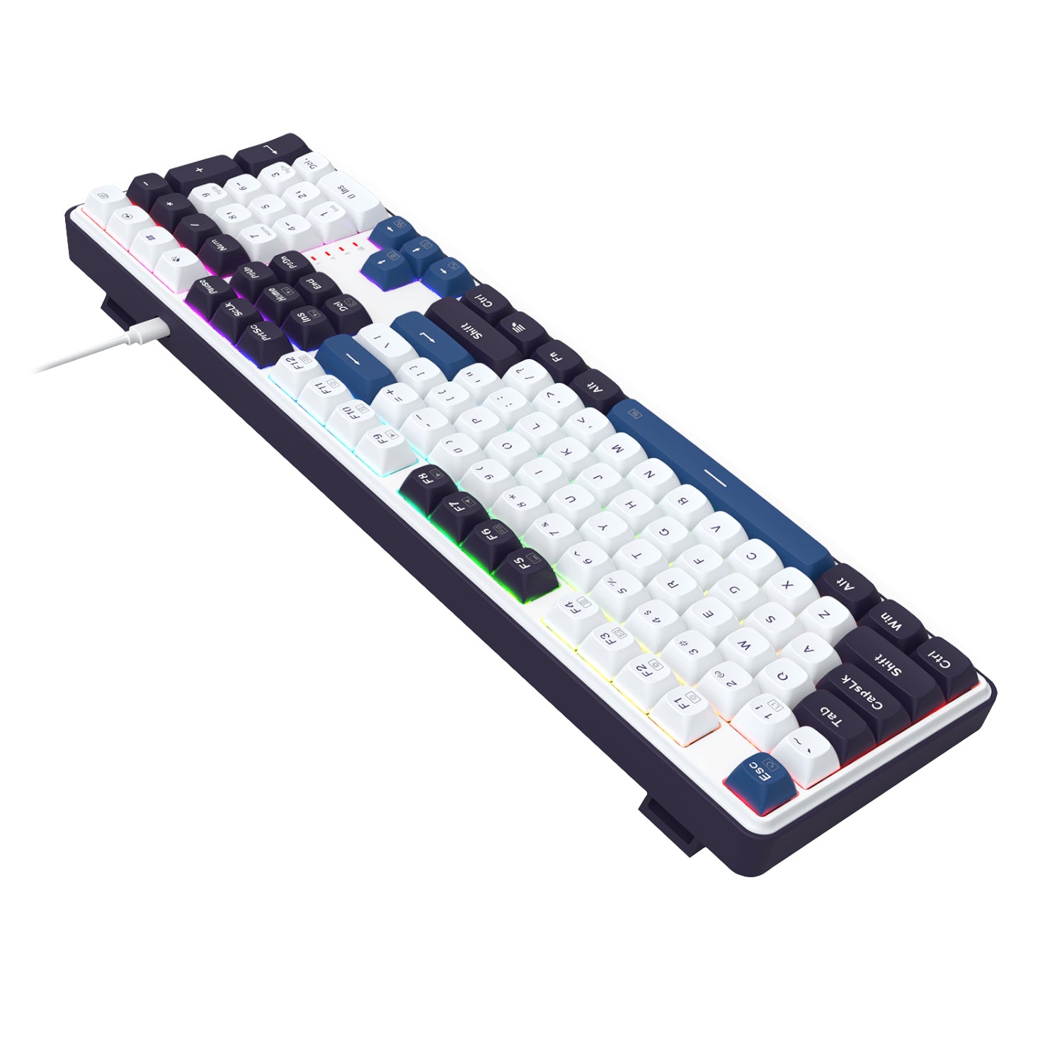 Redragon K689 WYVERN RGB Wired Mechanical Keyboard - White/Black - Stellar Technologies