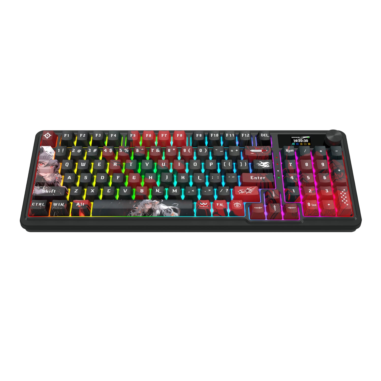 Redragon K719AK ARTEMIS PRO RGB Wireless LCD Mechanical Gaming Keyboard (Anime Edition) - Stellar Technologies