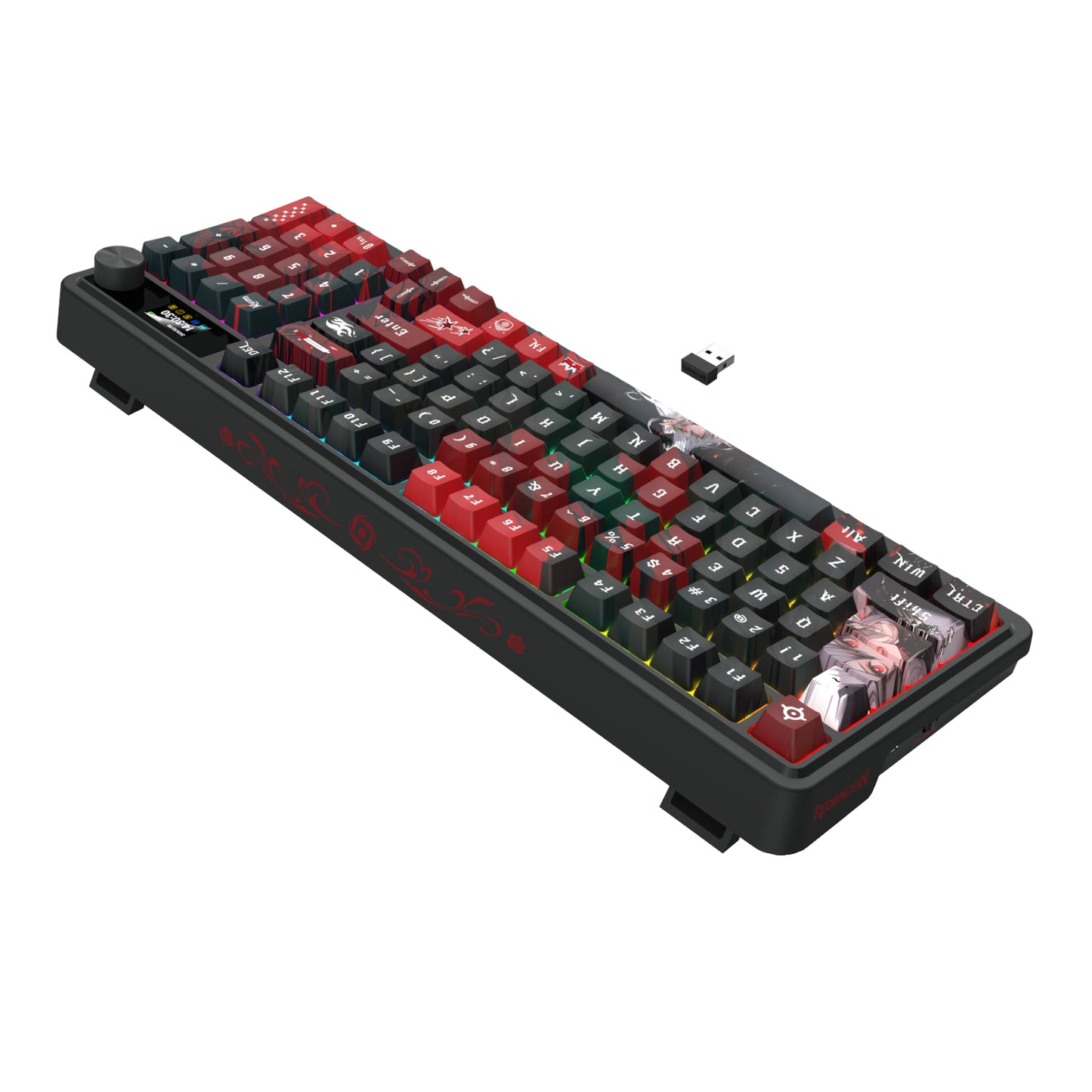 Redragon K719AK ARTEMIS PRO RGB Wireless LCD Mechanical Gaming Keyboard (Anime Edition) - Stellar Technologies