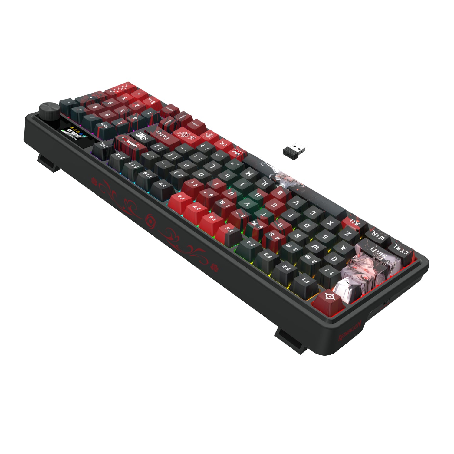 Redragon K719AK ARTEMIS PRO RGB Wireless LCD Mechanical Gaming Keyboard (Anime Edition) - Stellar Technologies