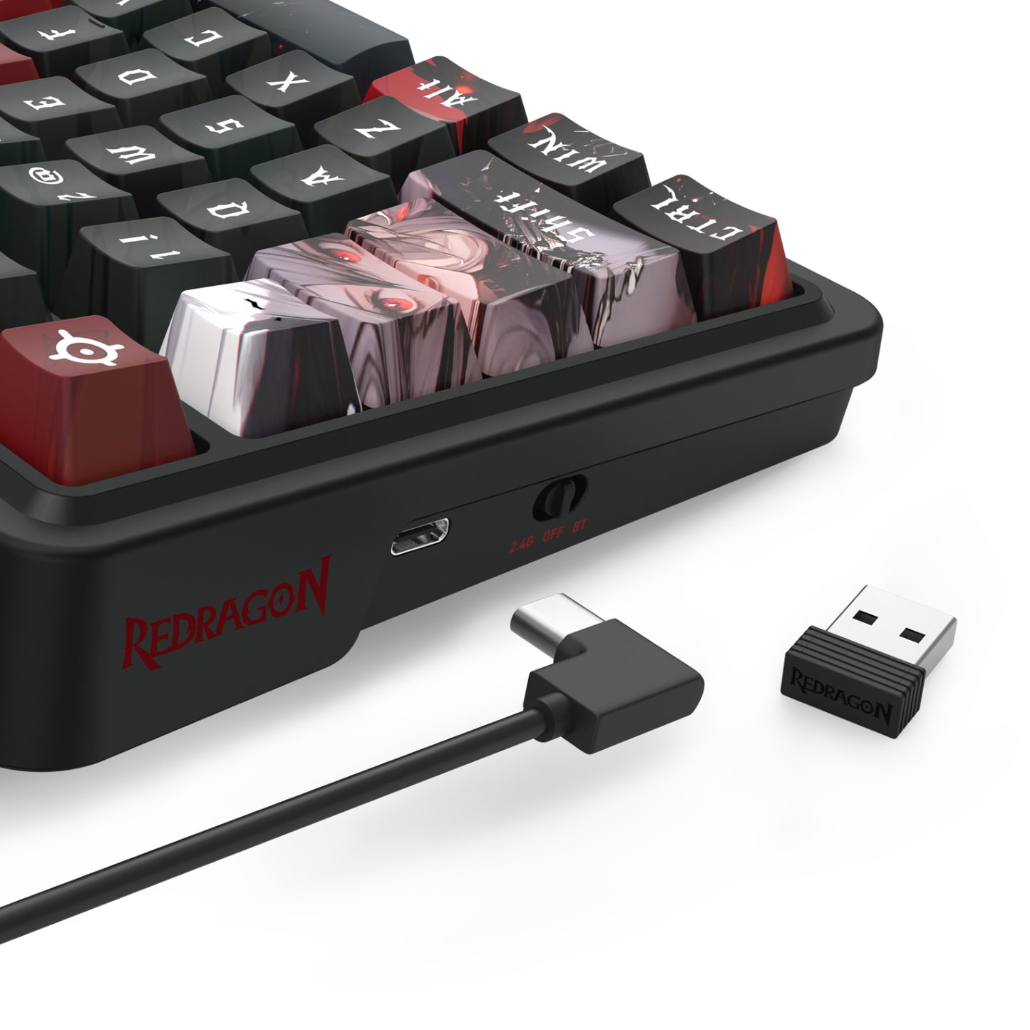 Redragon K719AK ARTEMIS PRO RGB Wireless LCD Mechanical Gaming Keyboard (Anime Edition) - Stellar Technologies
