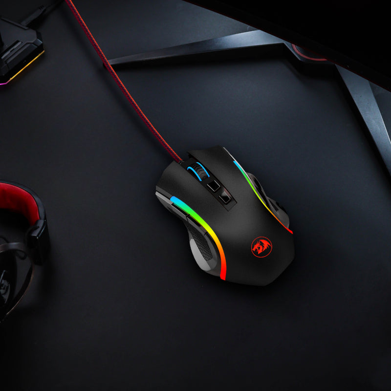 REDRAGON GRIFFIN 7200DPI Gaming Mouse - Black - Stellar Technologies