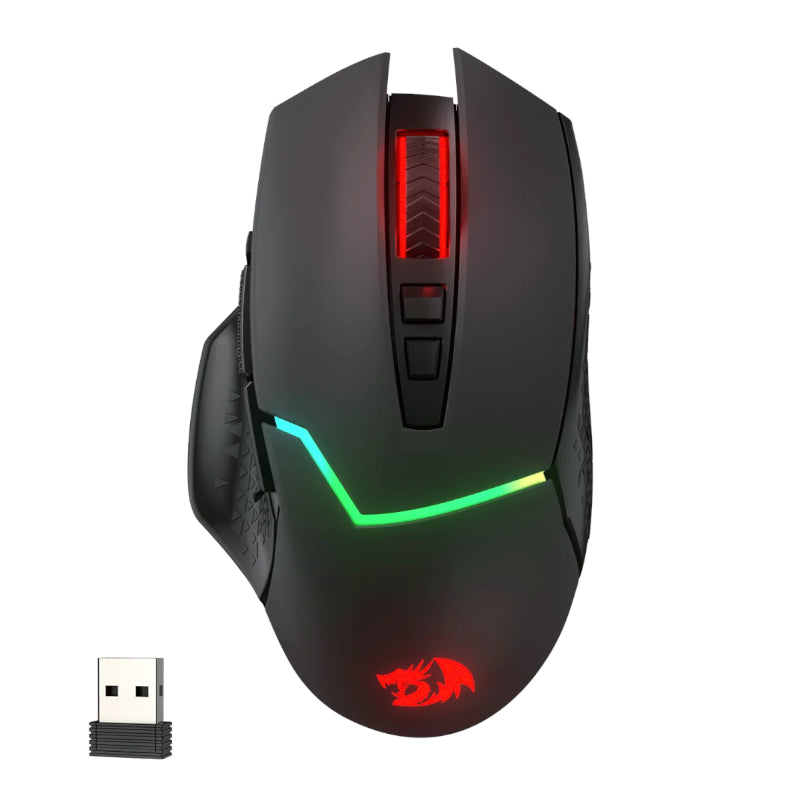 REDRAGON Mirage Pro 8000DPI RGB Wireless Gaming Mouse - Black - Stellar Technologies