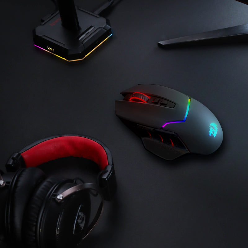 REDRAGON Mirage Pro 8000DPI RGB Wireless Gaming Mouse - Black - Stellar Technologies