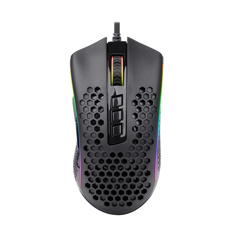 REDRAGON STORM 12400DPI 7 Buttons|Ergonomic Design|P3327 Optical Sensor|Lightweight Body|RGB Backlit - Stellar Technologies