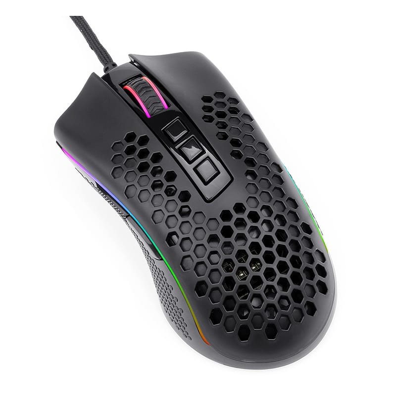 REDRAGON STORM 12400DPI 7 Buttons|Ergonomic Design|P3327 Optical Sensor|Lightweight Body|RGB Backlit - Stellar Technologies