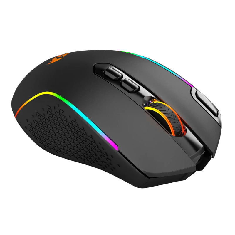 REDRAGON Taipan Pro 10000DPI RGB Wireless Gaming Mouse - Black - Stellar Technologies