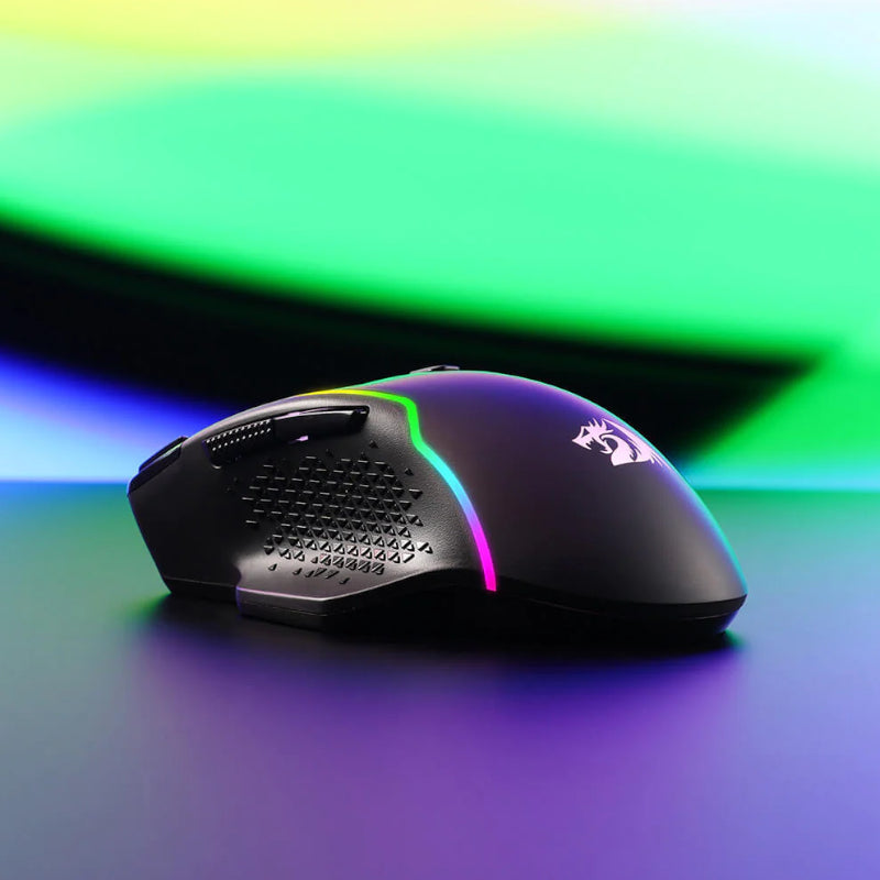 REDRAGON Taipan Pro 10000DPI RGB Wireless Gaming Mouse - Black - Stellar Technologies