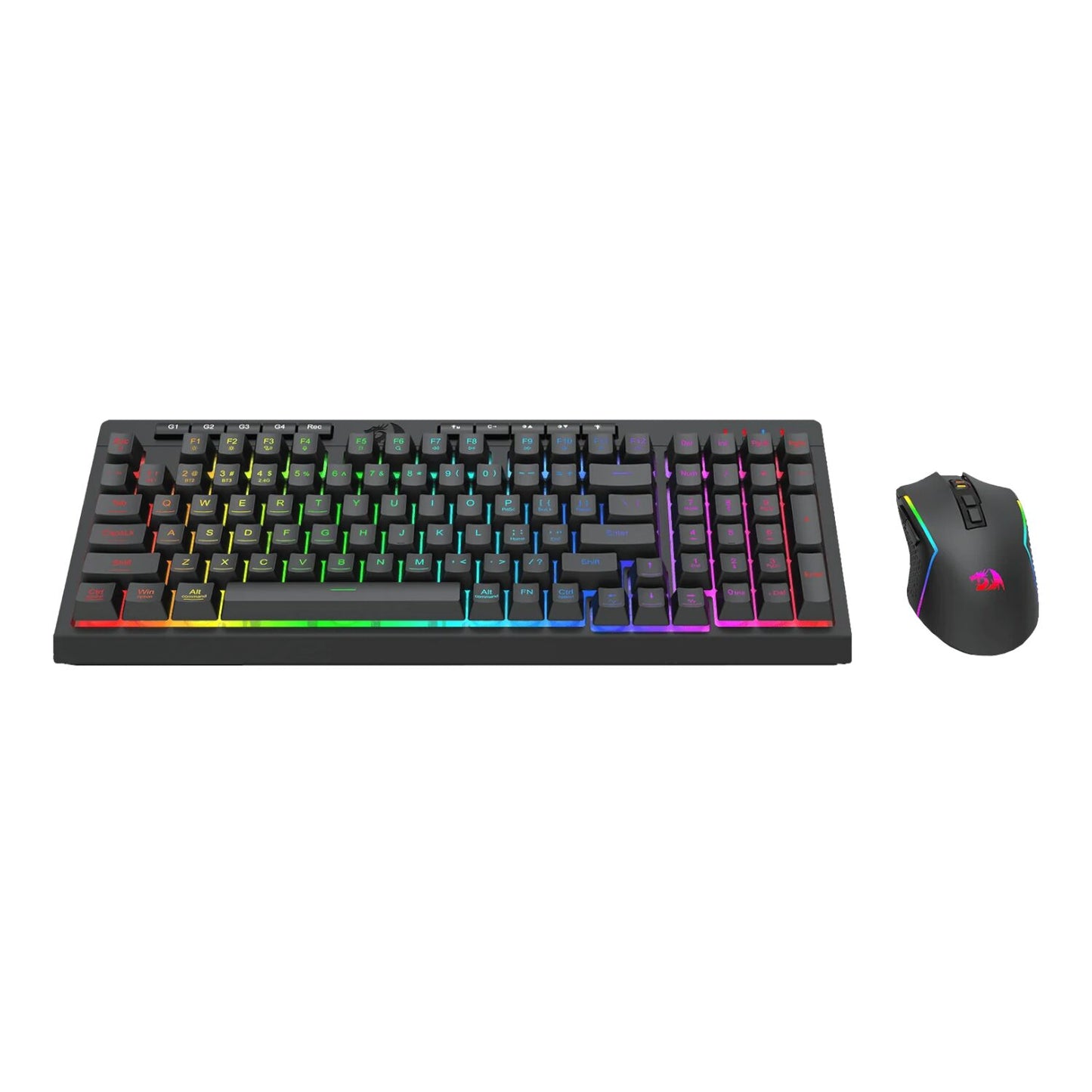Redragon RYLO PRO S142 Tri-Mode RGB Gaming Keyboard and Mouse Combo - Stellar Technologies
