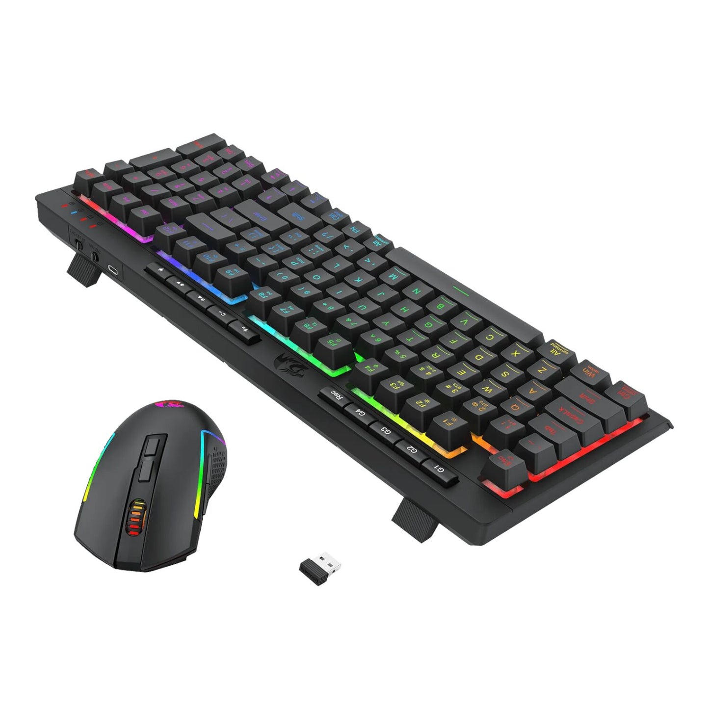 Redragon RYLO PRO S142 Tri-Mode RGB Gaming Keyboard and Mouse Combo - Stellar Technologies