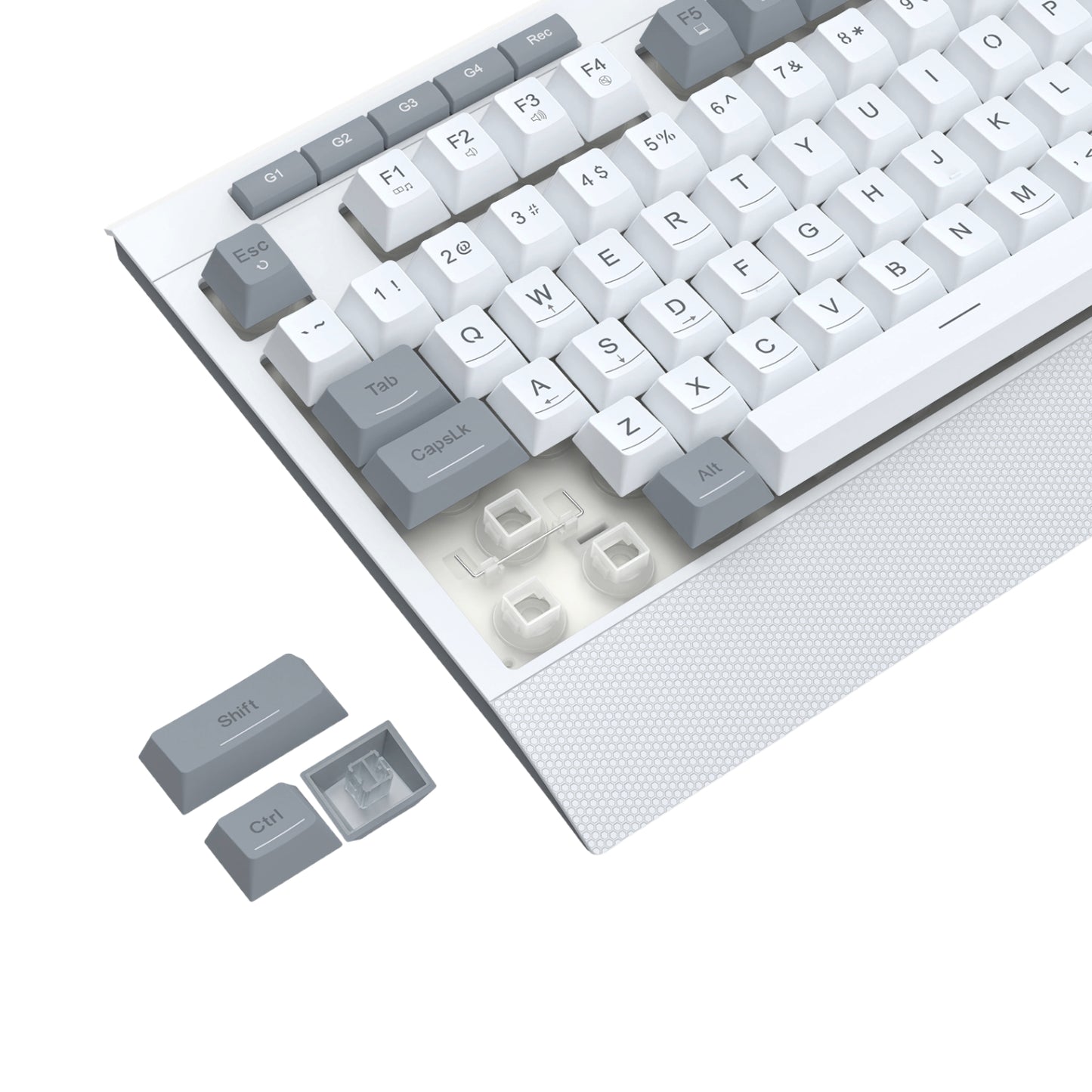 Redragon S151 Wired RGB Gaming Keyboard and Mouse Combo - White and Grey - Stellar Technologies