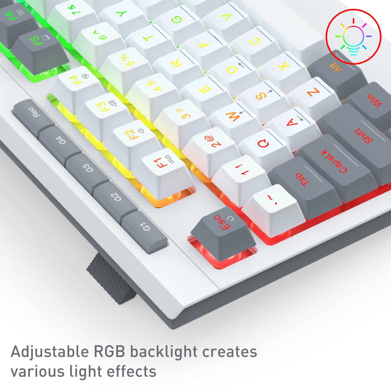 Redragon S151 Wired RGB Gaming Keyboard and Mouse Combo - White and Grey - Stellar Technologies