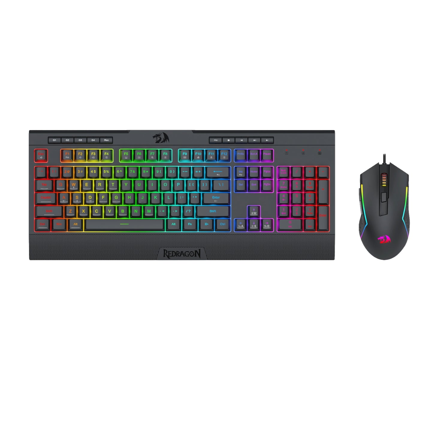 Redragon S151 Gaming Keyboard and Mouse Combo-Black - Stellar Technologies
