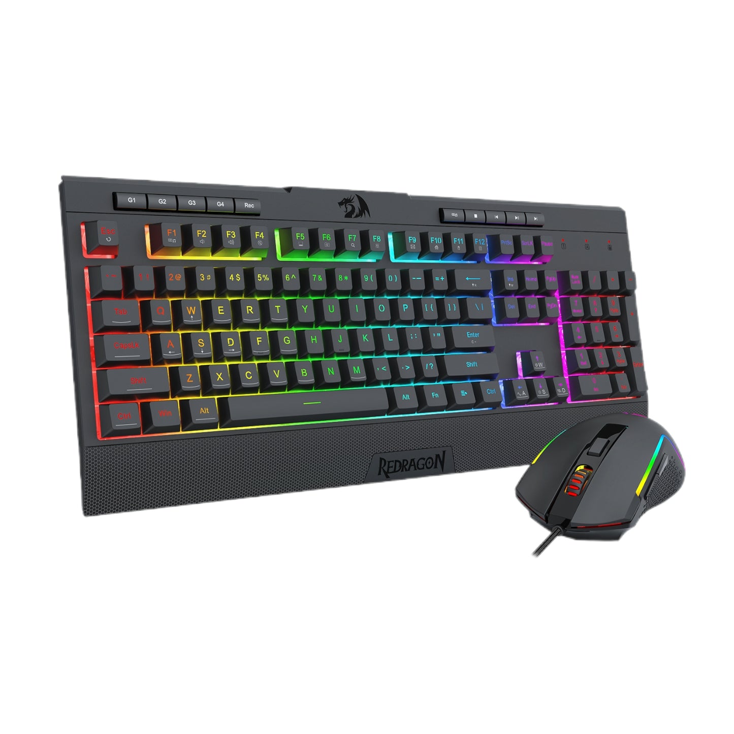 Redragon S151 Gaming Keyboard and Mouse Combo-Black - Stellar Technologies