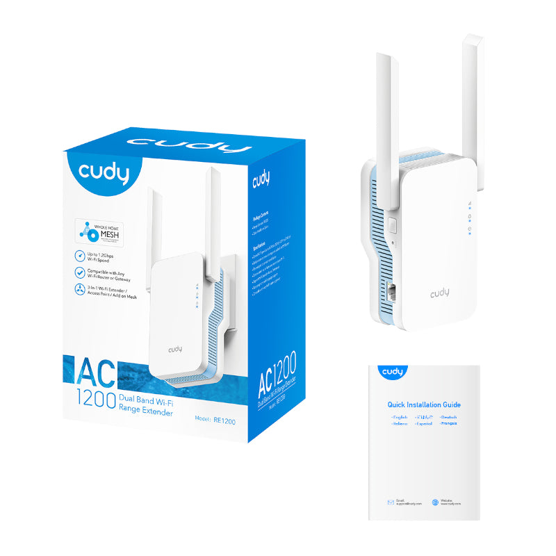 Cudy AC1200 WiFi Range Extender - Stellar Technologies
