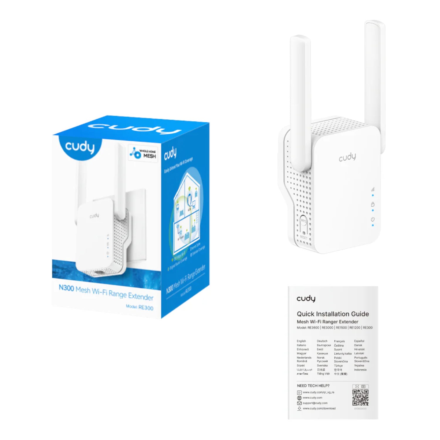Cudy N300 Mesh Wi-Fi Range Extender - Stellar Technologies
