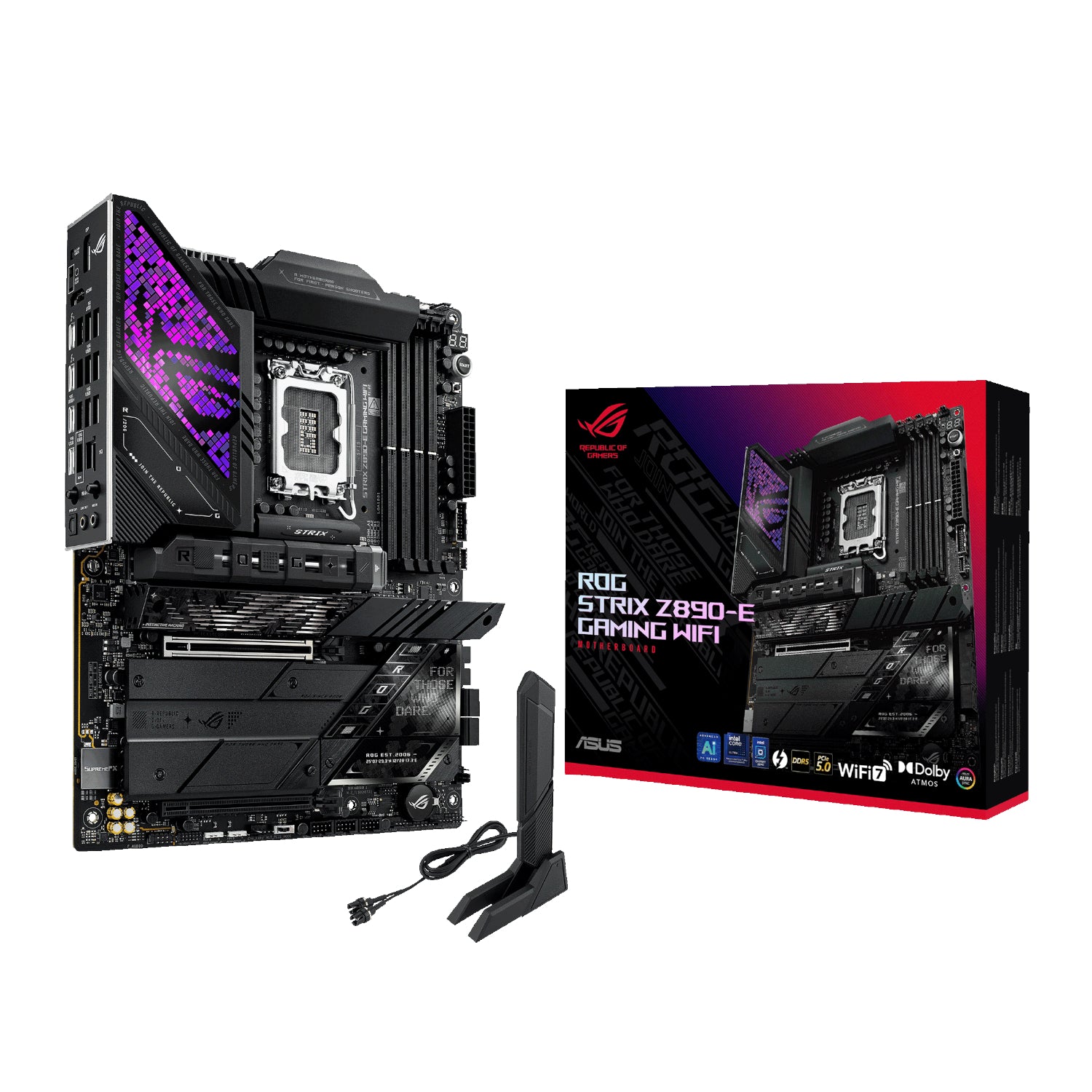 Asus ROG Strix Z890-E Gaming WIFI Intel LGA1851 ATX Gaming Motherboard - Stellar Technologies
