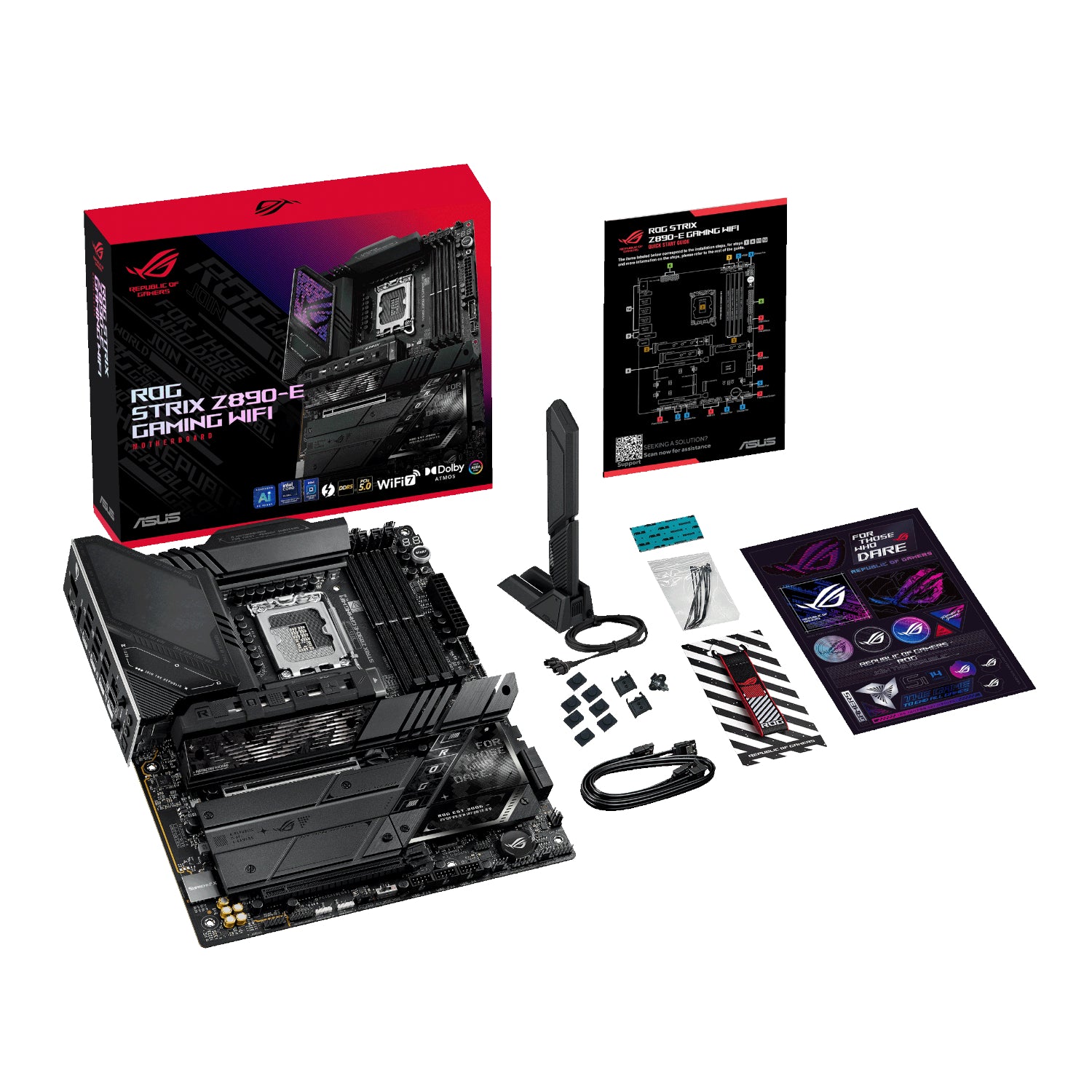 Asus ROG Strix Z890-E Gaming WIFI Intel LGA1851 ATX Gaming Motherboard - Stellar Technologies