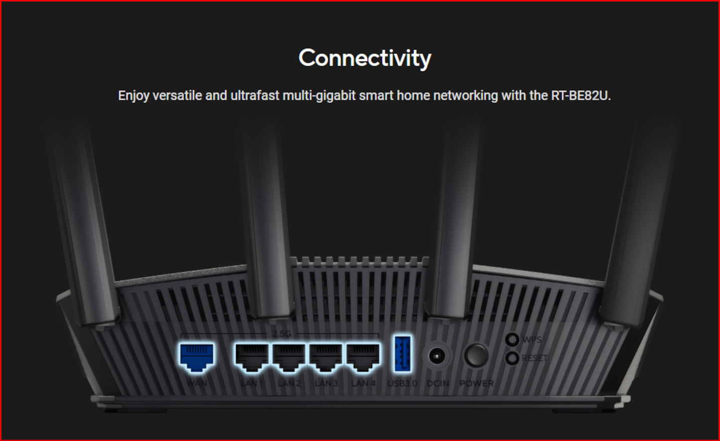 ASUS RT-BE82U Wi-Fi 7 Dual-Band 2.5GbE Router - Black - Stellar Technologies