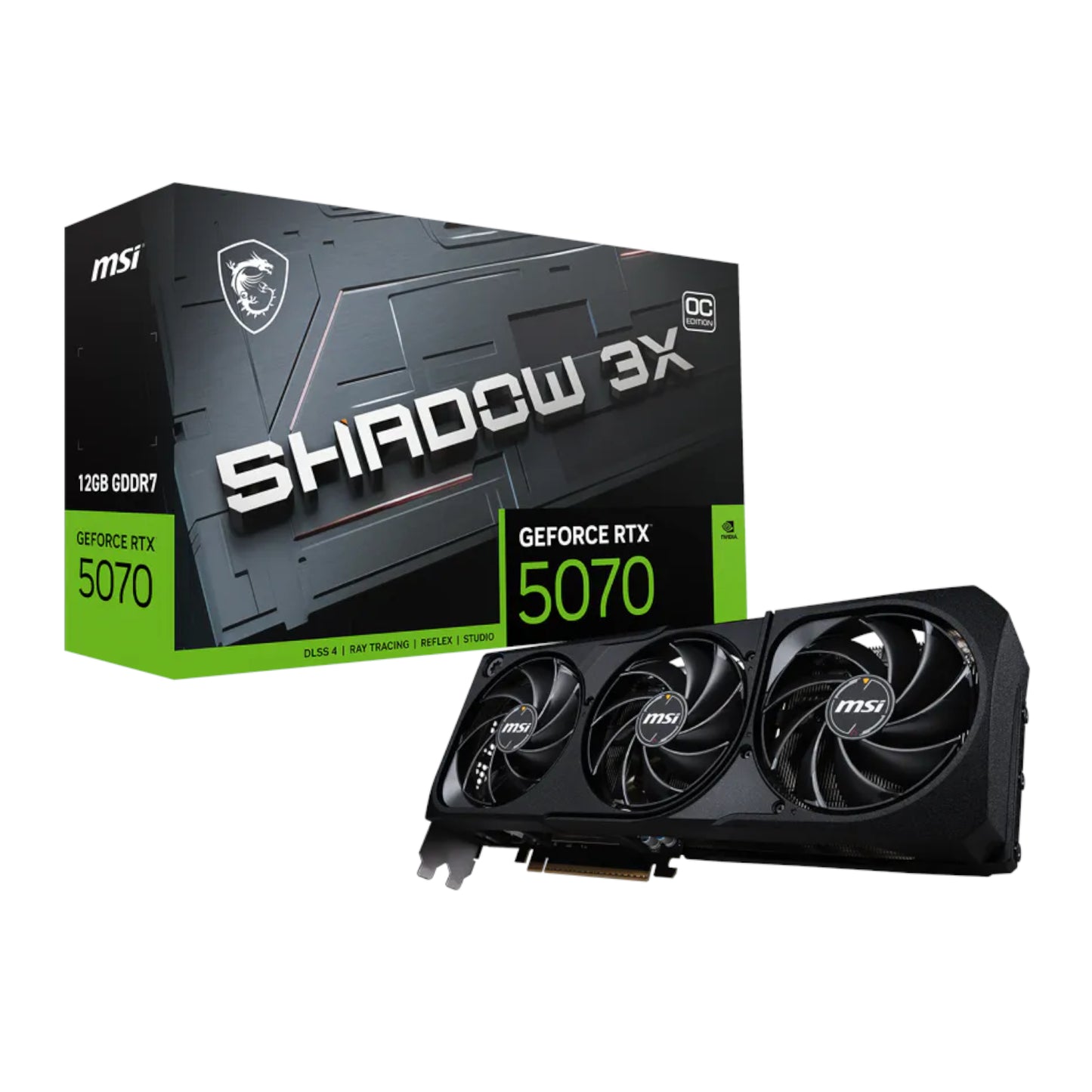 MSI NVIDIA GeForce RTX 5070 Shadow 3X OC 12GB GDDR7 Graphics Card - Stellar Technologies