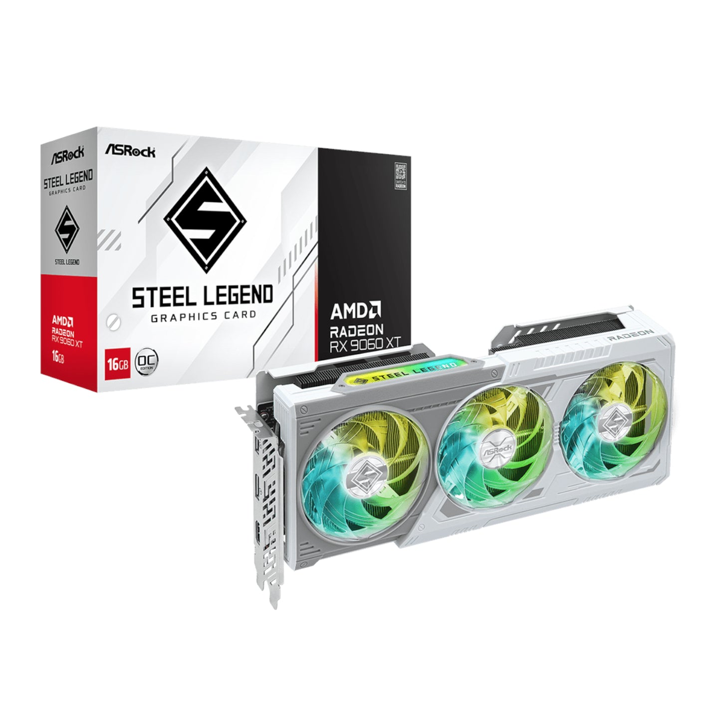ASRock Radeon RX9060 XT Steel Legend 16G Graphics Card - Stellar Technologies