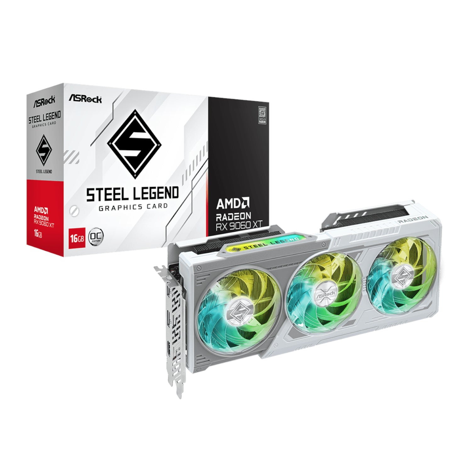 ASRock Radeon RX9060 XT Steel Legend 16G Graphics Card - Stellar Technologies