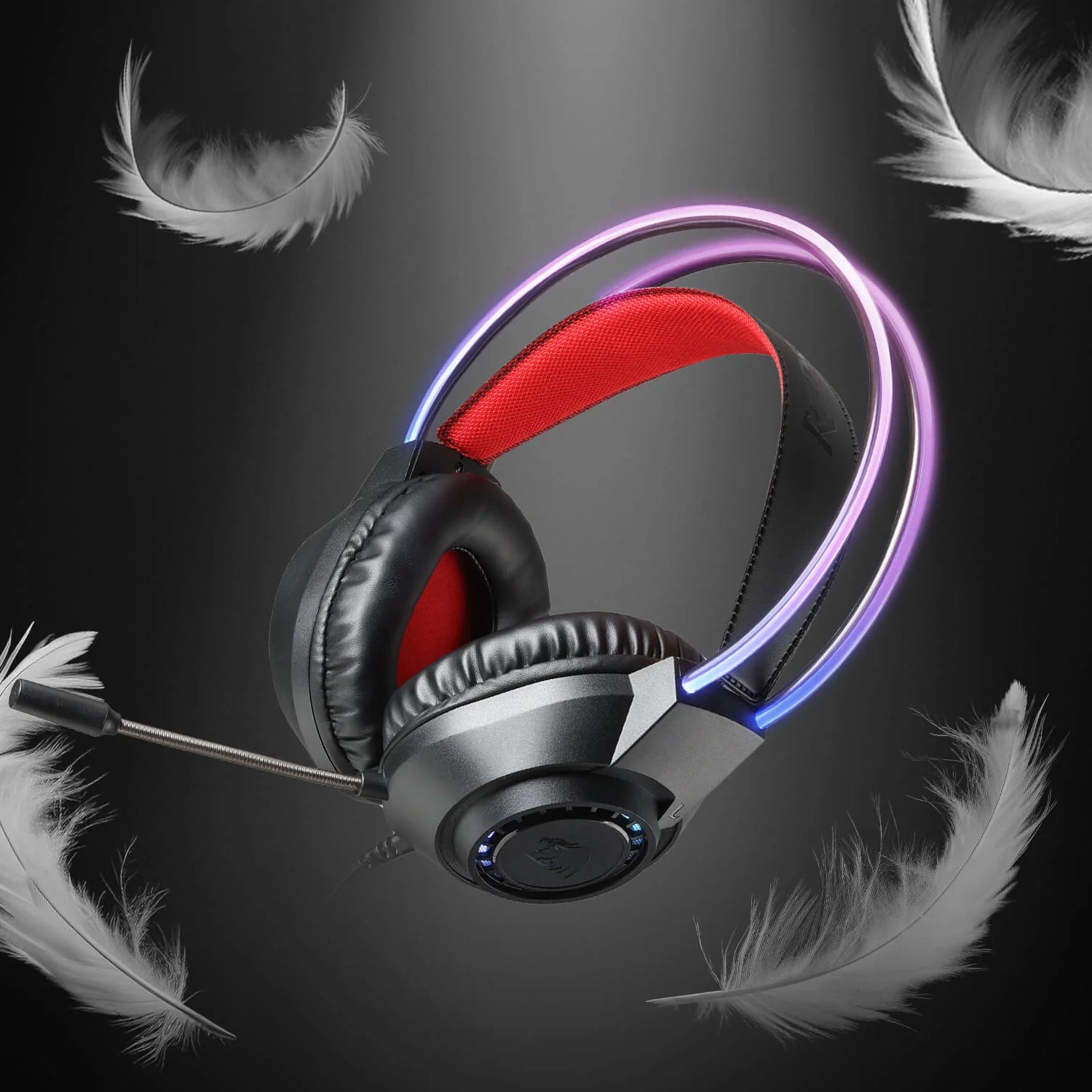 Redragon SCREAM Over-Ear RGB Gaming Headset - Black - Stellar Technologies