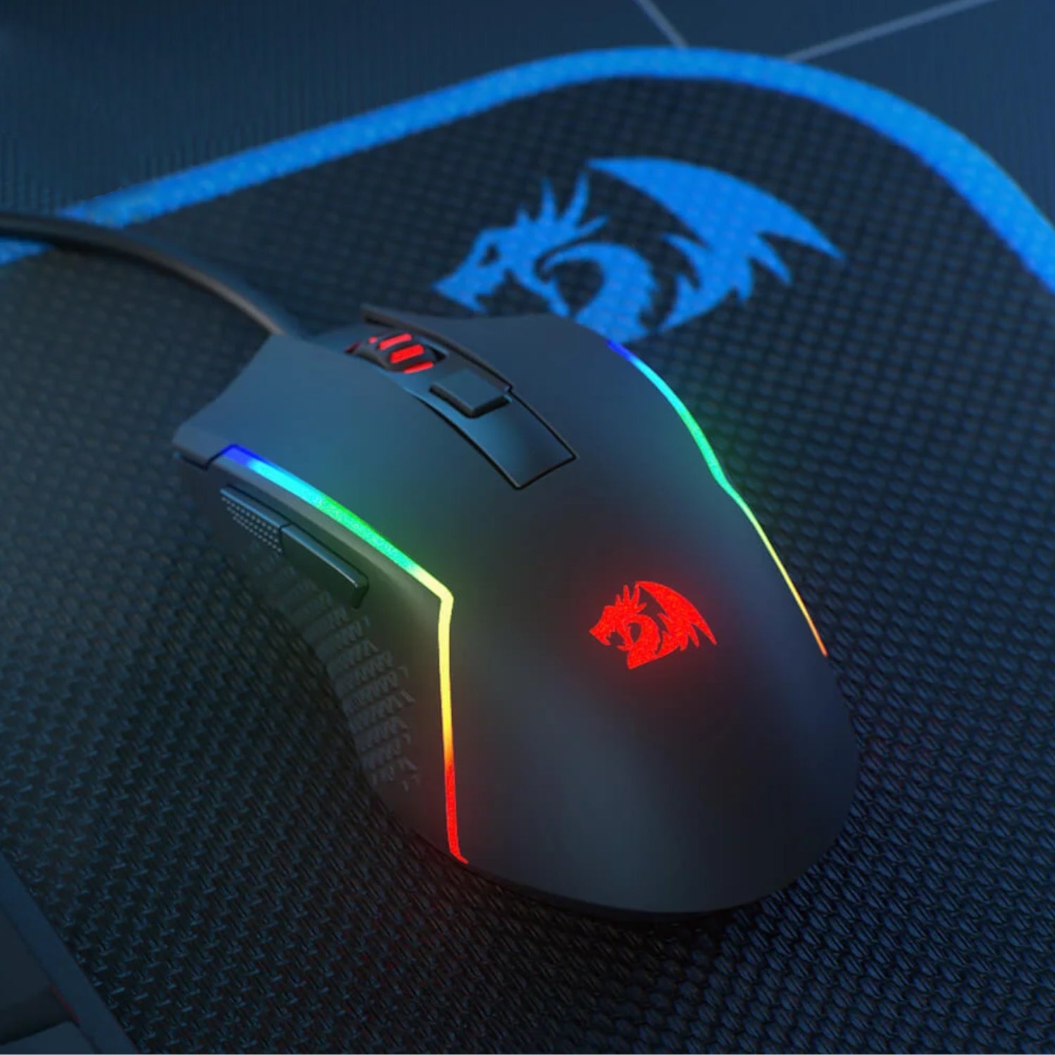 Redragon M616 TRIDENT 10000DPI RGB Gaming Mouse - Black - Stellar Technologies