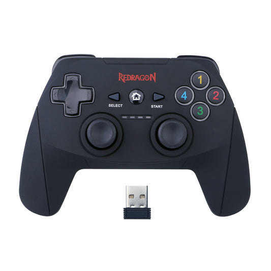 Redragon HARROW Wireless X/D-input(Digital/Analog) PC Controller - Black - Stellar Technologies