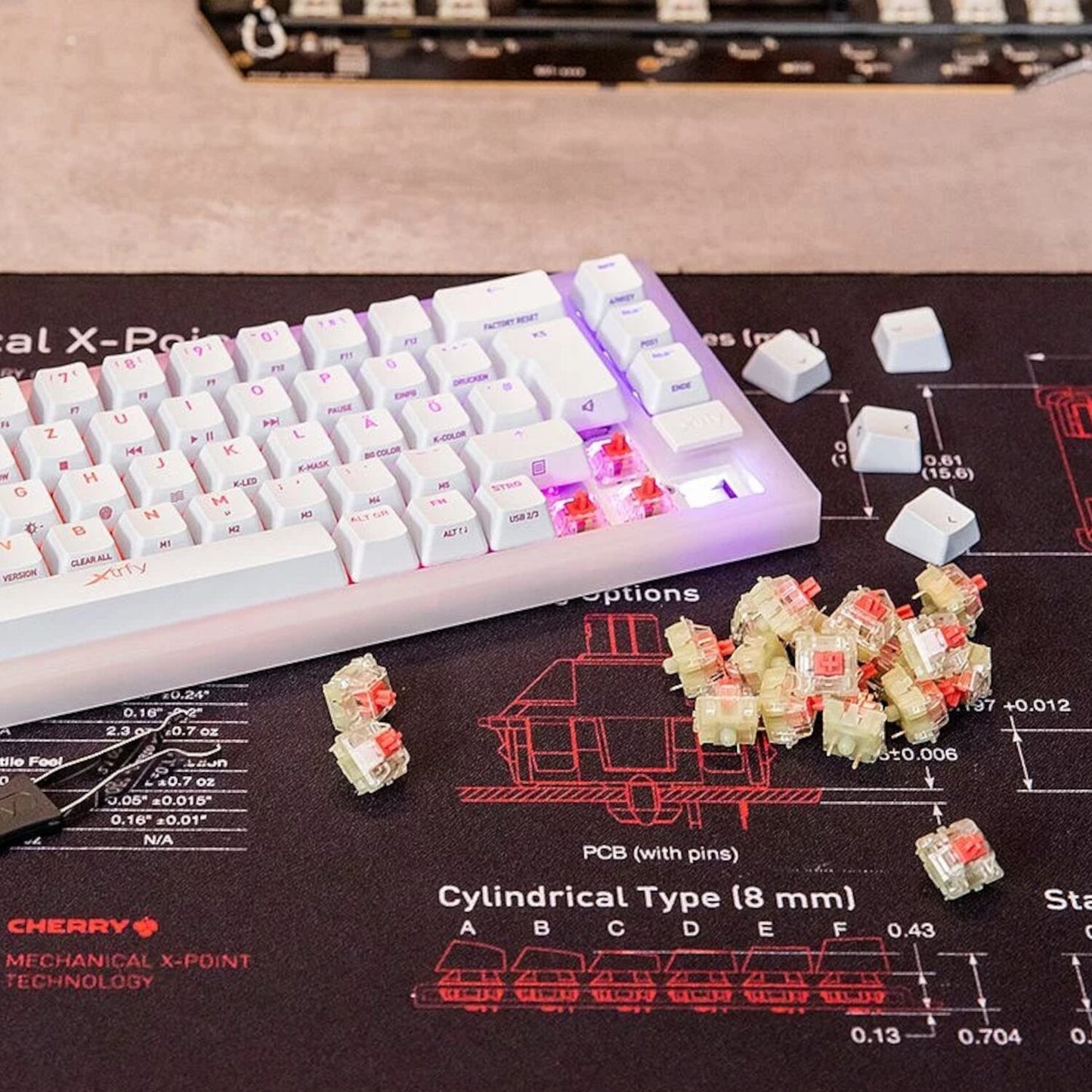 Keychron CHERRY MX2A Silent Red Switch Set - Stellar Technologies