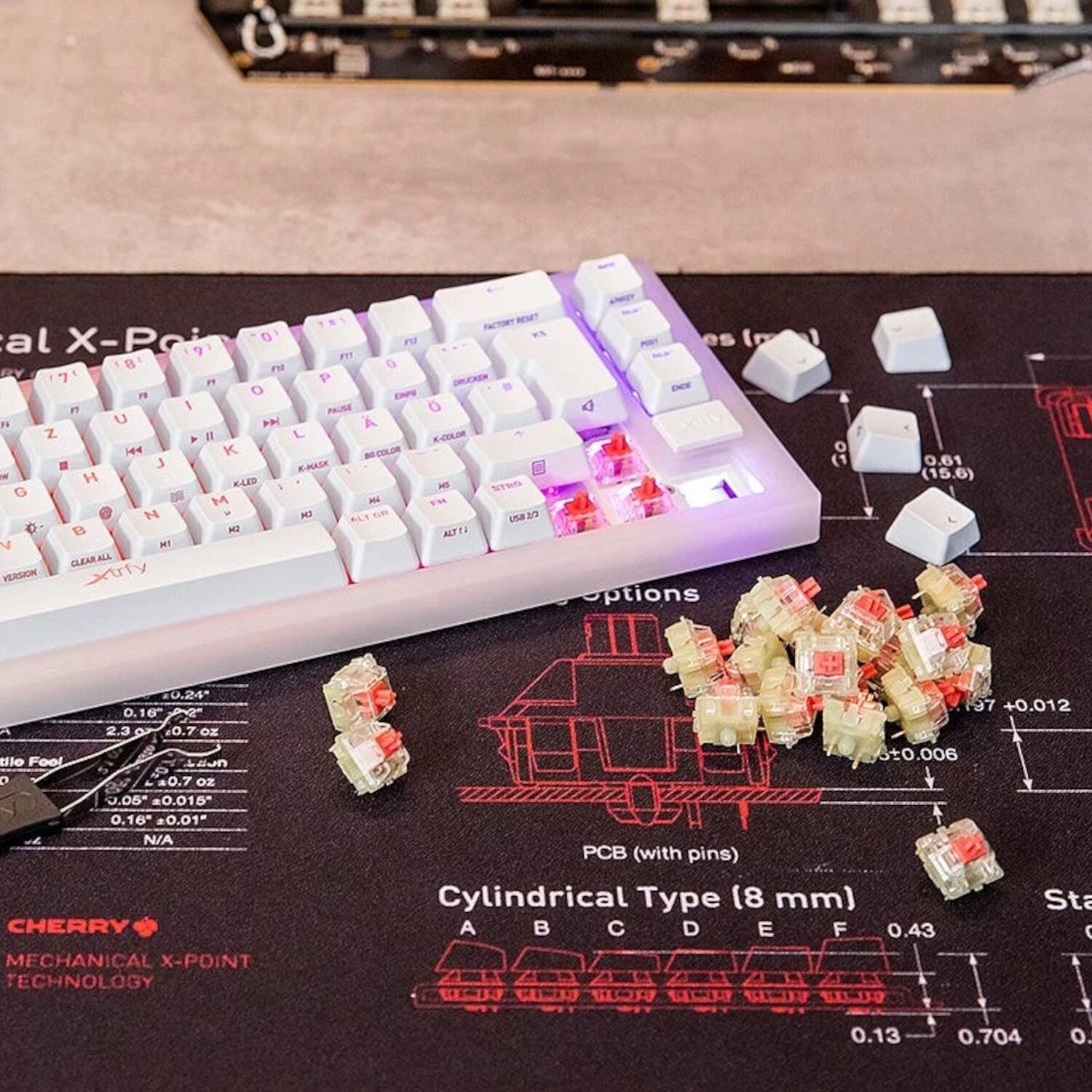 Keychron CHERRY MX2A Silent Red Switch Set - Stellar Technologies