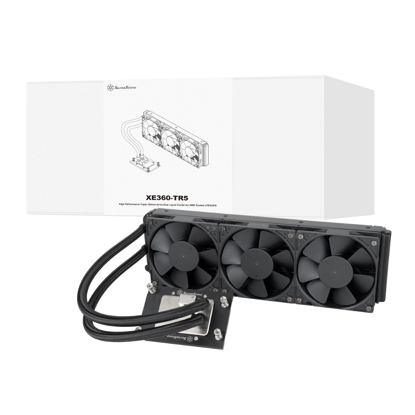 Silverstone XE360-TR5 High Performance 360mm AIO Liquid CPU Cooler - Stellar Technologies