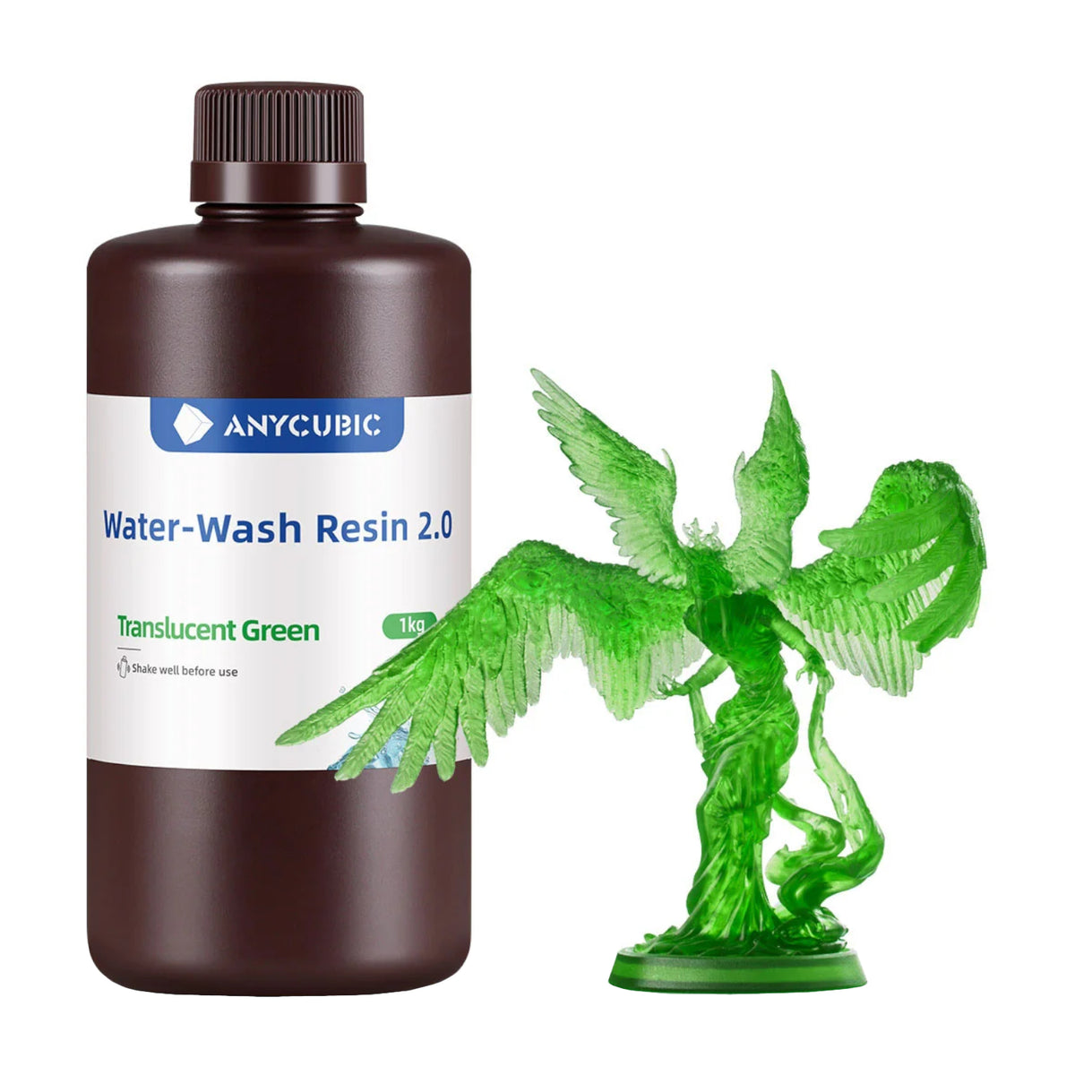 Anycubic Water Wash Resin 2.0 - Translucent Green