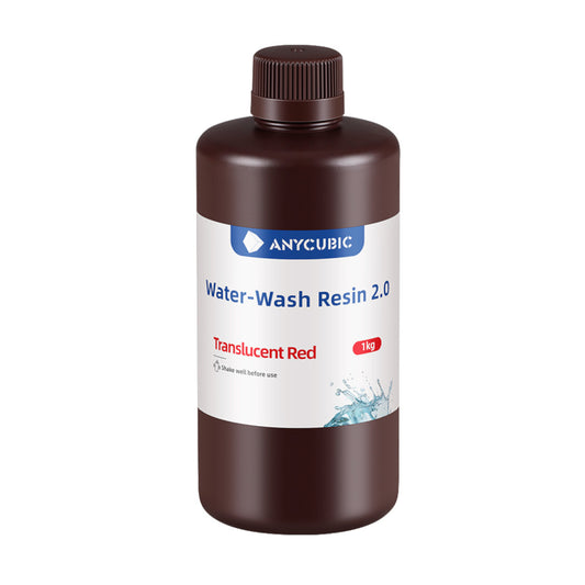 Anycubic Water Wash Resin 2.0 - Translucent Red