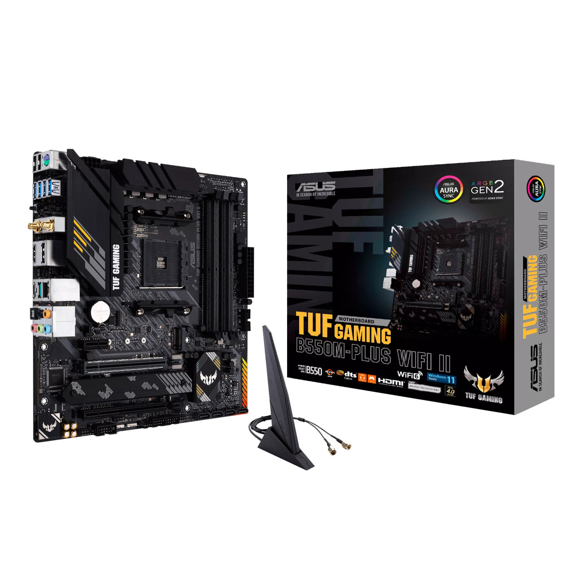 Asus TUF GAMING B550M-PLUS WIFI II mATX Gaming Motherboard - Stellar Technologies