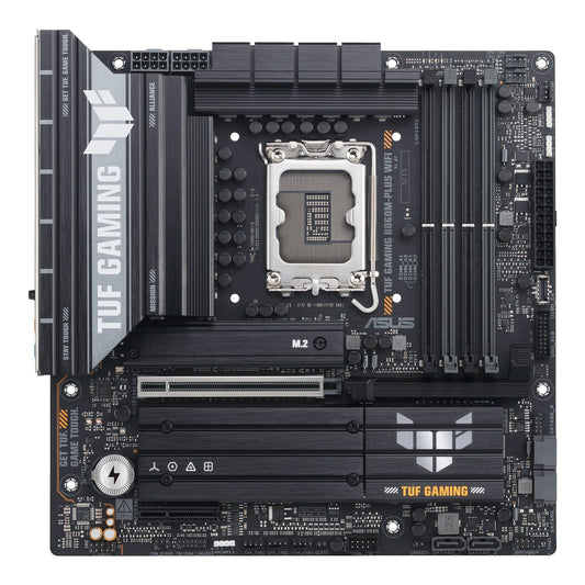 Asus TUF Gaming B860M-Plus Wi-Fi M-ATX Motherboard - Intel LGA1851, DDR5, PCIe 5.0. Wi-Fi 7 - Stellar Technologies