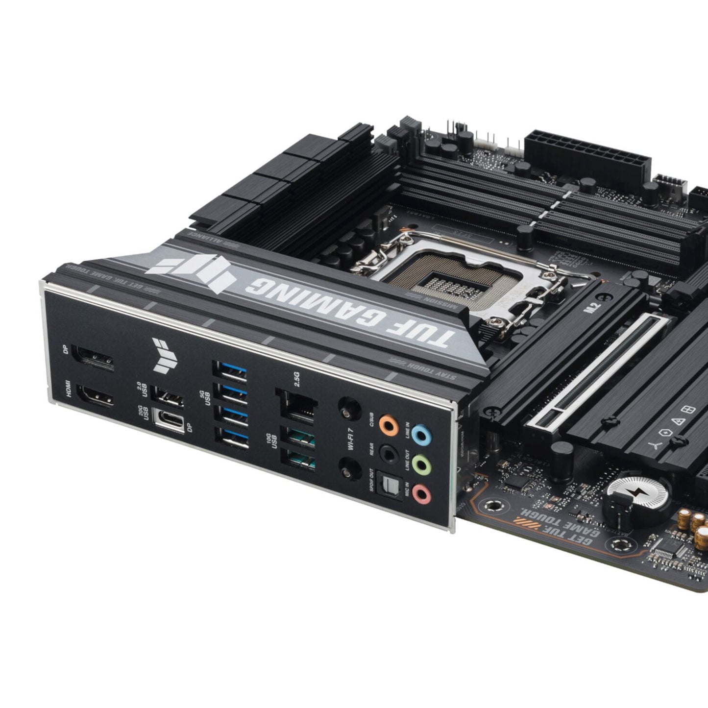 Asus TUF Gaming B860M-Plus Wi-Fi M-ATX Motherboard - Intel LGA1851, DDR5, PCIe 5.0. Wi-Fi 7 - Stellar Technologies