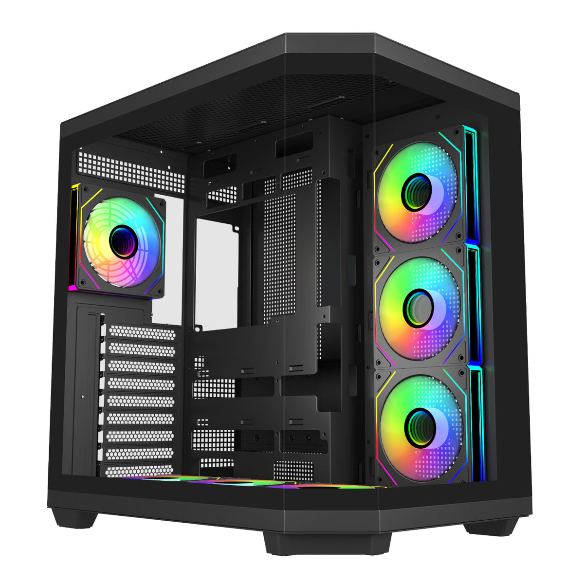 FSP U580 ARGB ATX Ultra Tower Gaming Chassis - Black - Stellar Technologies