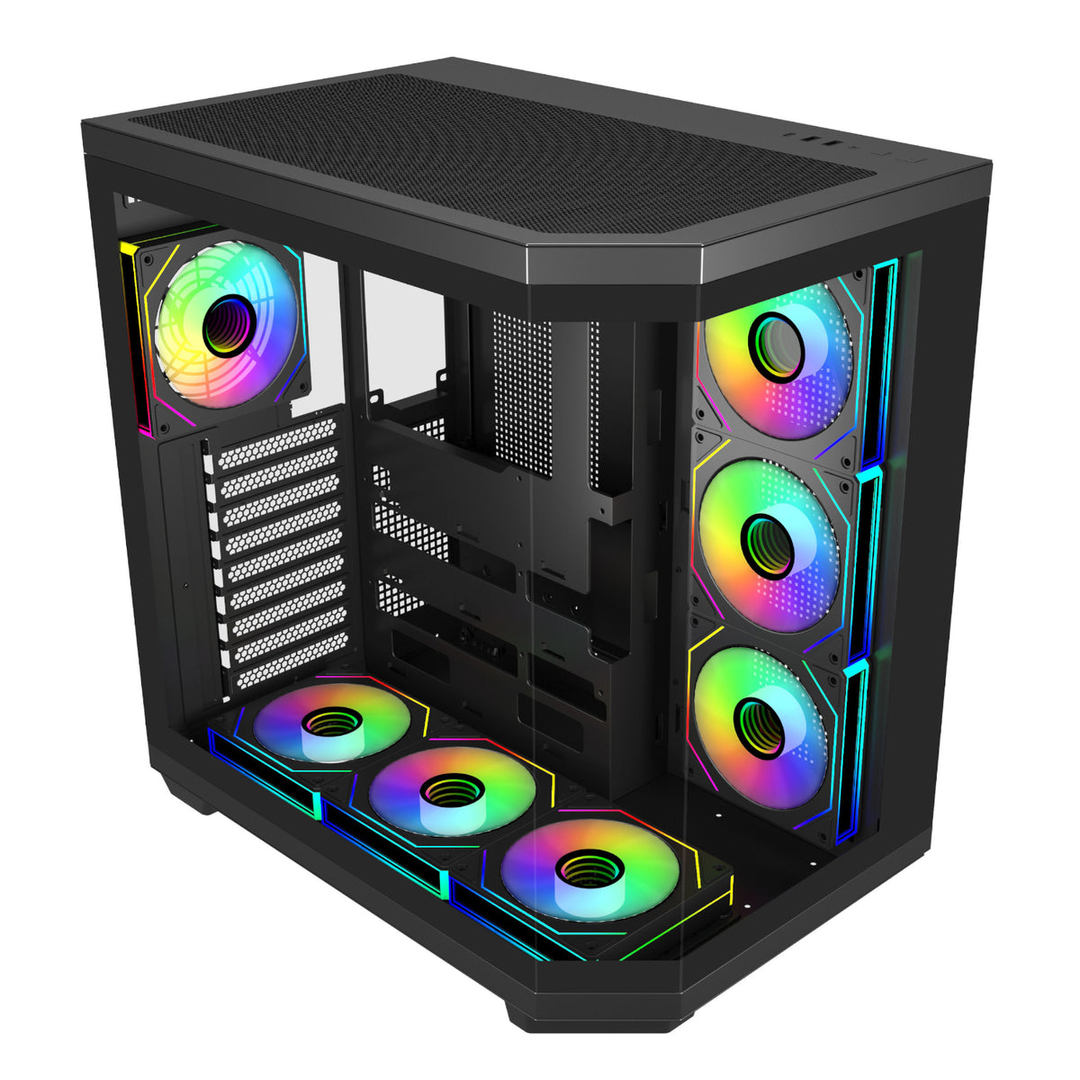 FSP U580 ARGB ATX Ultra Tower Gaming Chassis - Black - Stellar Technologies