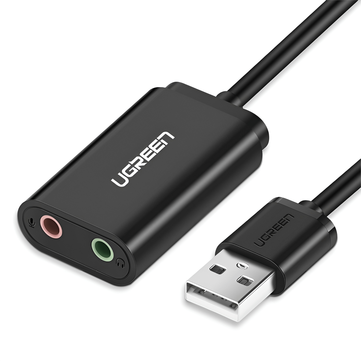 UGREEN USB to 3.5mm External Stereo Sound Adapter - Black - Stellar Technologies