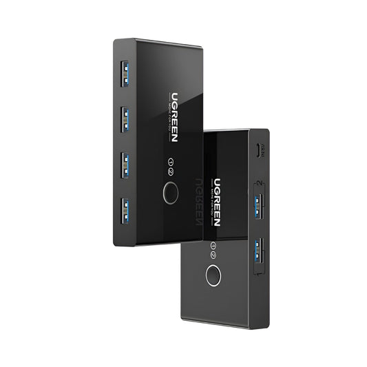UGREEN USB 3.0 4-Port Switch Box, with 1.5m USB Cables - Stellar Technologies