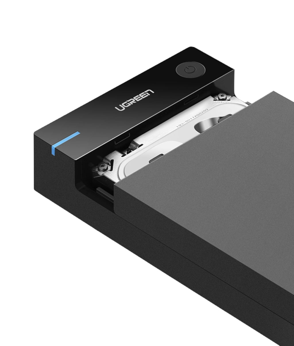 UGREEN 3.5" SATA Hard Drive USB 3.0 Enclosure 5Gbps - Black - Stellar Technologies