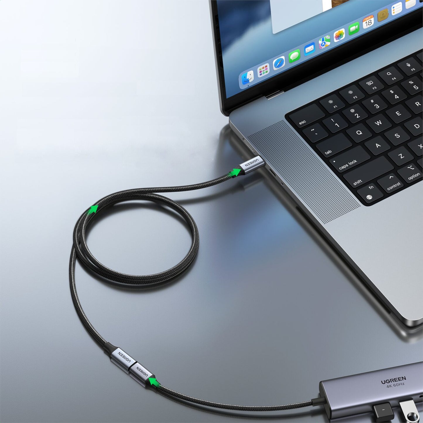 UGREEN Type-C 3.1 Gen2 Extension Cable - 10Gbps, PD 100W (1m) - Stellar Technologies