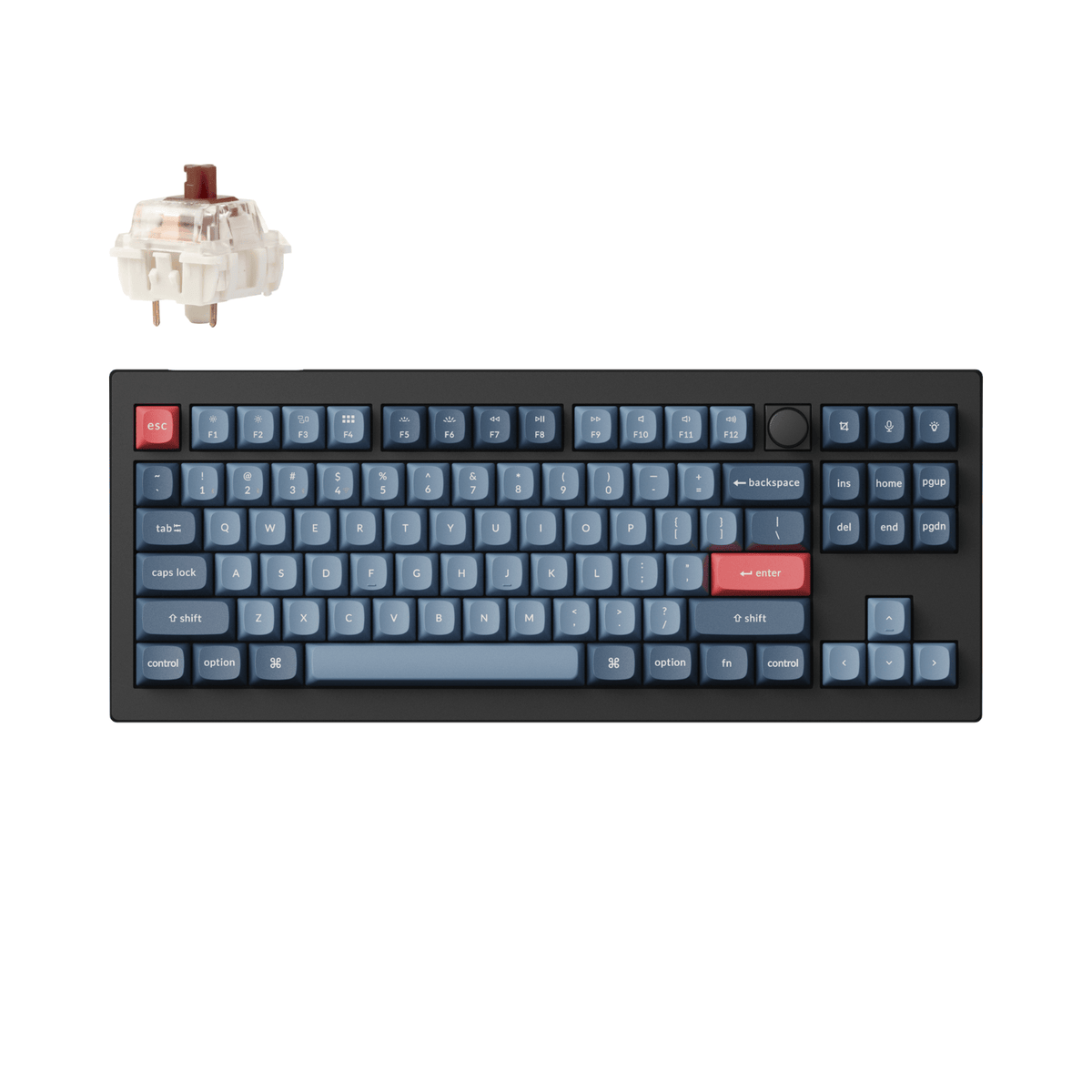 Keychron V3 Max QMK Wireless Mechanical Keyboard - Brown Switch - Carbon Black - Stellar Technologies